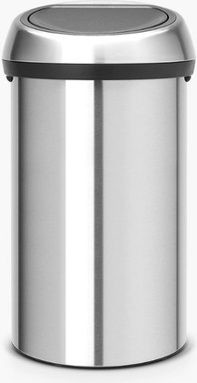 Мусорный бак Brabantia Touch Bin, 60л, стальной матовый 107962