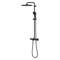 Душевая система Grohe Tempesta 250 Cube, термостат для душа, матовый чёрный 266892431