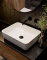 Смеситель для раковины AQUAme Siena, настенный, чёрный матовый AQM6215MB