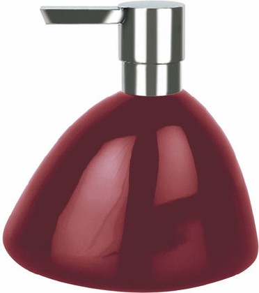 Дозатор для жидкого мыла Spirella Etna Shiny настольный, керамика, бордовый 1016121