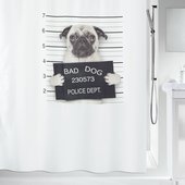 Штора для ванной Spirella Bad Dog, 180x200см, текстиль, белый 1018470
