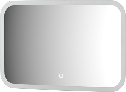 Зеркало с матированием и LED-подсветкой Defesto, 17W, 60x40см, сенсорный выключатель, тёплый белый свет DF 3812SH