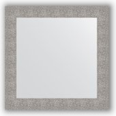 Зеркало Evoform Definite 800x800 в багетной раме 90мм, чеканка серебряная BY 3247