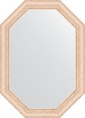 Зеркало Evoform Polygon 500x700 в багетной раме 57мм, беленый дуб BY 7033