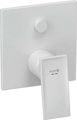 Смеситель для ванны и душа Kludi Decus встраиваемый, SLIM.BOX, белый матовый 547595375