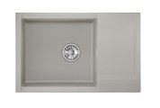 Кухонная мойка Granula Estetica ES-7807, 780x500, с крылом, кварц, Базальт 7807, БАЗАЛЬТ