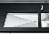 Кухонная мойка Blanco Zerox 550-T-U, отводная арматура, полированная сталь 521561