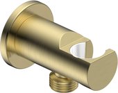 Выход из стены AQUAme Siena с держателем ручного душа, золото шлифованное AQM8714BG