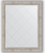 Зеркало Evoform Exclusive-G 960x1210 с гравировкой, в багетной раме 88мм, римское серебро BY 4362
