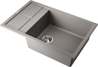 Кухонная мойка Omoikiri Sumi 78 LB-GR, с крылом, оборачиваемая, Tetogranit, leningrad grey 4993563