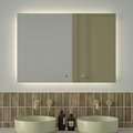 Зеркало с фацетом Defesto Glow 100x70, LED подсветка, ИК-выключатель, нейтральный белый свет DF 2509RH