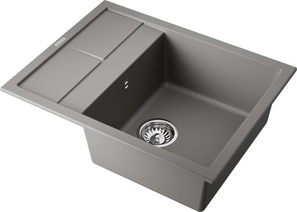 Кухонная мойка Omoikiri Sumi 65A-GR, с крылом, Artceramic, leningrad grey 4997094