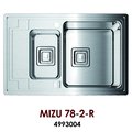 Кухонная мойка Omoikiri Mizu 78-2-R, чаша справа, матовая сталь 4993004
