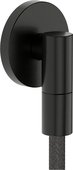 Шланговое подсоединение Hansgrohe FixFit Fine S, с клапаном обратного тока, шлифованный чёрный хром 28882340