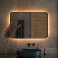 Зеркало Defesto Opti, LED-подсветка 32W, 100x70, ИК-выключатель, тёплый белый свет DF 2819RH