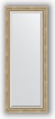 Зеркало Evoform Exclusive 530x1330 с фацетом, в багетной раме 70мм, состаренное серебро с плетением BY 1152