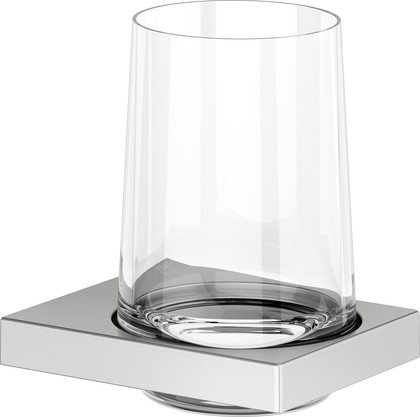 Держатель стакана Keuco Edition 11, в комплекте с хрустальным стаканом, нержавеющая сталь 11150 219000