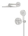 Душевая система Grohe Grohtherm SmartControl с Rainshower SmartActive 310, верхний и ручной душ, термостат, суперсталь 34863DC0