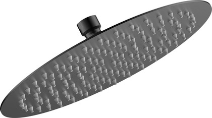 Верхний душ AQUAme Siena круглый d300мм, нержавеющая сталь, gun metal AQM8605GM