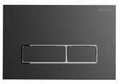 Панель смыва Aquatek клавиши прямоугольные, 162x244, ободок хром, оружейная сталь KDI-0000065