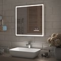 Зеркало Vigo Geometry Media Voice 700x700 LED-подсветка, подогрев, голосовое управление, Bluetooth, дата, время 046