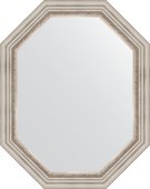 Зеркало Evoform Polygon 760x960 в багетной раме 88мм, римское серебро BY 7168