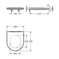 Сиденье для унитаза Grohe Bau Ceramic с микролифтом, быстросъёмное, тонкое 39913001