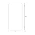 Зеркало прямоугольное Evoform Colora 500x1000, с чёрной окантовкой BY 0435