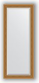 Зеркало Evoform Exclusive 580x1430 с фацетом, в багетной раме 70мм, состаренное золото с плетением BY 3535