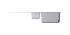 Кухонная мойка Omoikiri Sakaime 100-2-WH, две чаши, белый 4993895