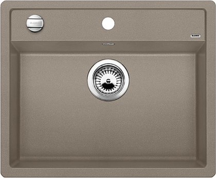 Кухонная мойка без крыла, с клапаном-автоматом, гранит, серый беж Blanco Dalago 6-F 517322