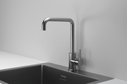 Смеситель кухонный Granula Kitchen Space KS-7110, высокий излив, однорычажный, Сталь сатин 7110, СТАЛЬ САТИН