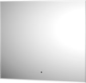 Зеркало с фацетом Defesto Glow 70x60, LED подсветка, ИК-выключатель, тёплый белый свет DF 2516RH