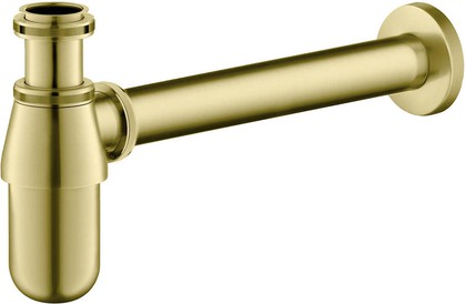 Сифон для раковины Aquatek, шлифованное золото AQ6014BG