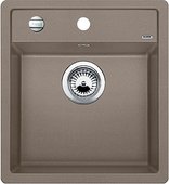 Кухонная мойка Blanco Dalago 45, без крыла, с клапаном-автоматом, гранит, серый беж 517317