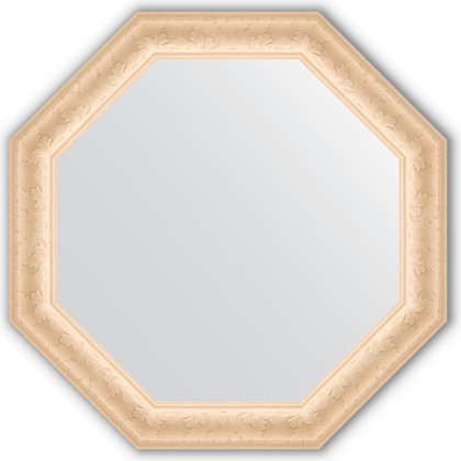 Зеркало Evoform Octagon 752x752 в багетной раме 82мм, старый гипс BY 3771