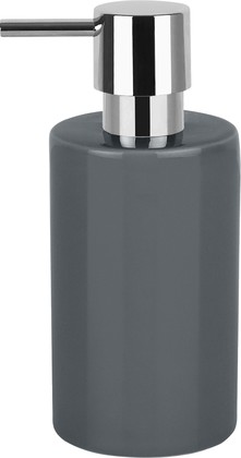 Дозатор для жидкого мыла Spirella Tube, тёмно-серый 1019893