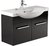 Тумба подвесная с раковиной, 2 дверцы, 550x850мм Verona SOLO SL114