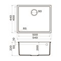 Кухонная мойка Omoikiri Bosen 54-U-BE, Tetogranit, ваниль 4993162