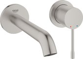 Смеситель для раковины Grohe Essence M-Size настенный, встраиваемый, суперсталь 29192DC1
