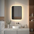 Зеркало с окантовкой Defesto Aura 60x80, LED подсветка, ИК-выключатель, тёплый белый свет DF 2977R