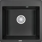 Кухонная мойка Granula 5102, 510x520, накладная, кварц,  Турмалин 5102, ТУРМАЛИН