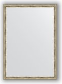 Зеркало Evoform Definite 480x680 в багетной раме 28мм, витое серебро BY 0622