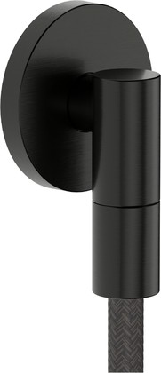 Шланговое подсоединение Hansgrohe FixFit Fine S, с клапаном обратного тока, шлифованный чёрный хром 28882340