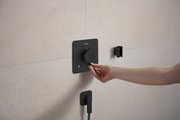 Шланговое подсоединение Hansgrohe FixFit Fine Q, с клапаном обратного тока, матовый чёрный 28884670