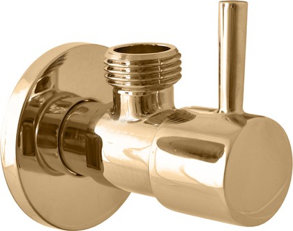 Угловой вентиль RAV Slezak Stick, 1/2"x1/2", керамический, золото RV0212Z