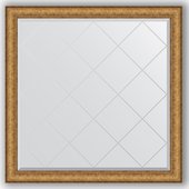 Зеркало Evoform Exclusive-G 1040x1040 с гравировкой, в багетной раме 73мм, медный эльдорадо BY 4438