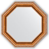 Зеркало Evoform Octagon 522x522 в багетной раме 64мм, версаль бронза BY 3724