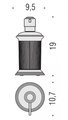 Дозатор для жидкого мыла Colombo Hermitage настольный, стекло, бронза B9336.OA