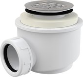 Сифон для душевого поддона Alca с нержавеющей решеткой d50 A46-50